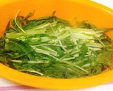 トースターで！カリッと油揚げの水菜サラダ作り方3写真