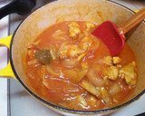 ♥鶏肉とごぼうのトマトクリーム煮込み♥作り方5写真