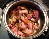 ごぼうと豚すじ肉のマーマレード煮作り方2写真