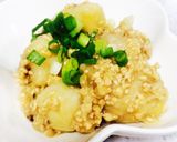 里芋の鶏そぼろ煮 田舎風〜作り方5写真