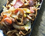 ランチに！香ばしい！カレー焼きそば作り方8写真