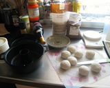 南部鉄鍋でヒマワリの種のライ麦パンを焼く作り方2写真