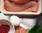✿鶏むね肉・大葉と梅鰹節はさみ揚げ✿作り方1写真