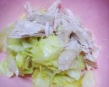 キャベツとやわらか鶏むね肉の粒マスタード作り方3写真