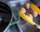 ストウブでグリンピースと肉団子トマト煮込作り方5写真