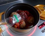 ストウブでグリンピースと肉団子トマト煮込作り方8写真