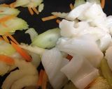 セロリとイカの炒め物作り方7写真