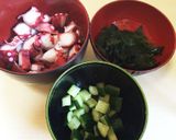 簡単！ポン酢でタコの酢の物作り方1写真