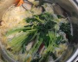 葉わさびと筍の鶏団子スープ作り方8写真
