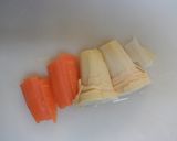 葉わさびと筍の鶏団子スープ作り方5写真