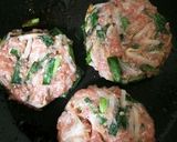 簡単節約☆ニラともやしの中華風ハンバーグ作り方5写真