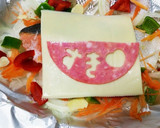 デコ♡鮭と新玉ねぎのチーズ ホイル焼き作り方7写真