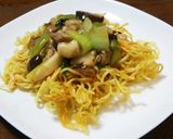 ごま油で焼いた麺が美味★あんかけ焼きそば作り方7写真