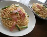 アスパラ＆ベーコンのパスタ✽コンソメマヨ作り方5写真