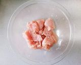 鶏胸肉となすのピリ辛炒め☆作り方1写真