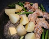 お弁当に!新じゃがと鶏もものバター炒め作り方4写真