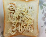 朝食に和風パン★のりちくわトースト作り方3写真