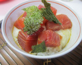 簡単、マグロ漬け＆とろろ丼作り方3写真