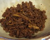 おにぎり肉味噌トッピング作り方1写真