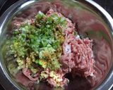 豚ひき肉と卵のお揚げ巾着煮作り方2写真