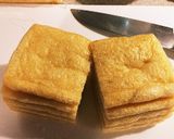 豚ひき肉と卵のお揚げ巾着煮作り方3写真