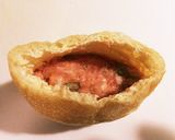 豚ひき肉と卵のお揚げ巾着煮作り方4写真