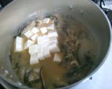 簡単！　豆腐と　ニラ　もやしの味噌煮込み作り方5写真