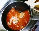 カニ缶で！トマトクリームパスタ作り方5写真