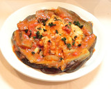 ささ身と茄子の豆板醤トマト煮作り方6写真