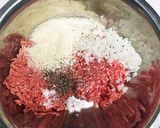 肉肉しい！満足♪チーズinハンバーグ作り方2写真
