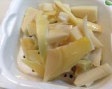 たけのこの穂先と豆腐の味噌汁作り方2写真