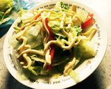 あっという間に生野菜たっぷりサラダ玉丼作り方1写真