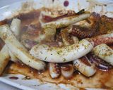 イカのにんにく醤油チーズ焼き作り方4写真