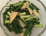 たけのこ と 小ネギのごま油和え作り方3写真