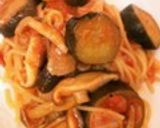 ナスとベーコンのトマトソース　スパ作り方15写真