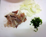 新玉ねぎのコーンとイカの２種かき揚げ作り方1写真