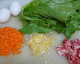 シャキシャキ食感が堪らない★レタス炒飯★作り方1写真