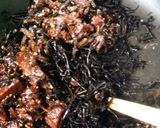 ボイルひじきとマグロこんぶの炒めもの作り方4写真