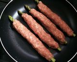 簡単!レンコン入り豚つくねのアスパラ巻き作り方5写真