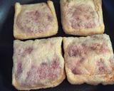 簡単！ひき肉とキムチの油揚げ詰め焼き作り方4写真