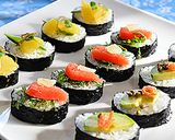 海苔♪のり~♪ ☆ 海苔巻きカナッペ作り方5写真