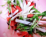 和えるだけ！トマトと水菜の塩昆布サラダ作り方3写真