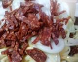 HMで玉ねぎとサラミの惣菜風パン？作り方2写真
