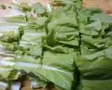 簡単 山東菜と もやし 椎茸の 塩スープ作り方2写真