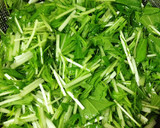 柚子胡椒香る水菜とエリンギの和風パスタ作り方1写真