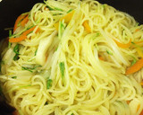 柚子胡椒香る水菜とエリンギの和風パスタ作り方7写真