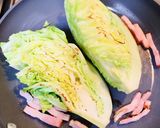 ✿春キャベツとベーコンのフライパン焼き✿作り方3写真