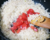 大葉と鮭のお手軽和風パエリア作り方4写真