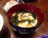 簡単♪*椎茸とわかめと豆腐のお味噌汁*作り方6写真