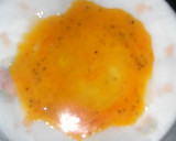 菜の花とレンジで炒り卵のからし和え作り方1写真